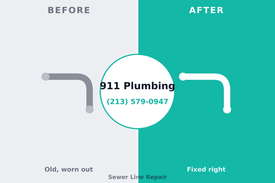 Before and after: plumbing company Fort Pierre, SD